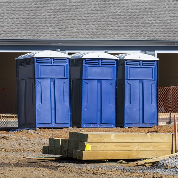 what is the expected delivery and pickup timeframe for the porta potties in Sulphur Rock AR
